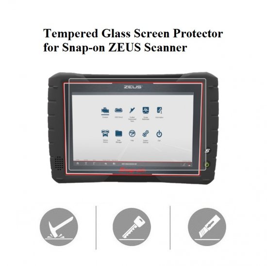 Tempered Glass Screen Protector for SNAPON ZEUS EEMS342 ScannerSnap